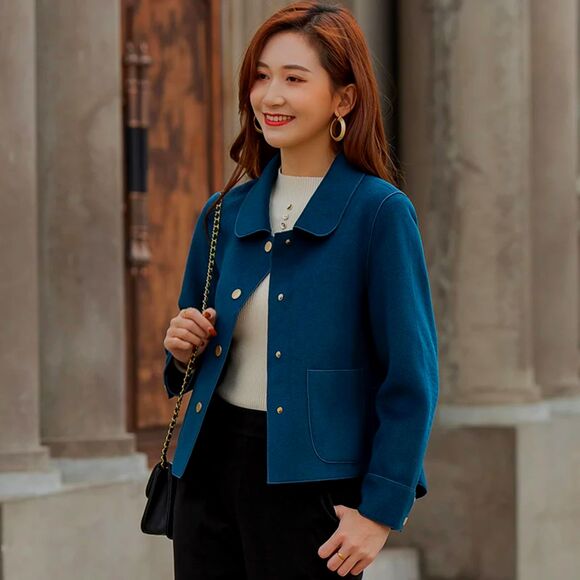 Xi Er Fashion Casual Button Up Jacket Size Medium - Picture 7 of 8